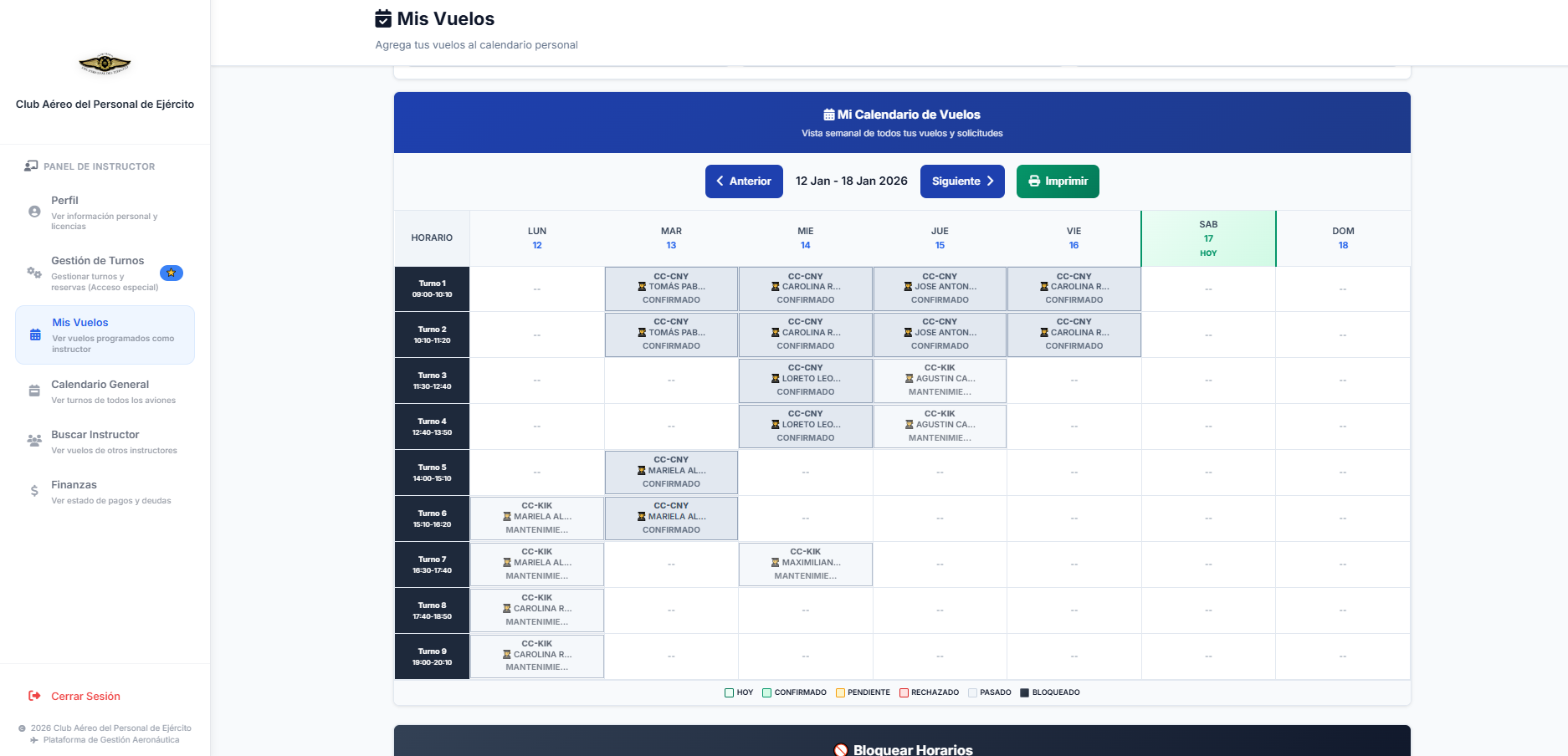 Programación de Vuelos
